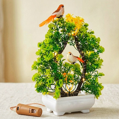 Enchanted Bird LED Bonsai Tree Lamp – Aesthetic Home Decor Gift